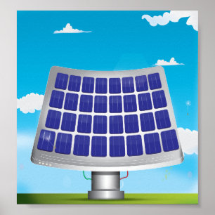 Póster Los paneles solares