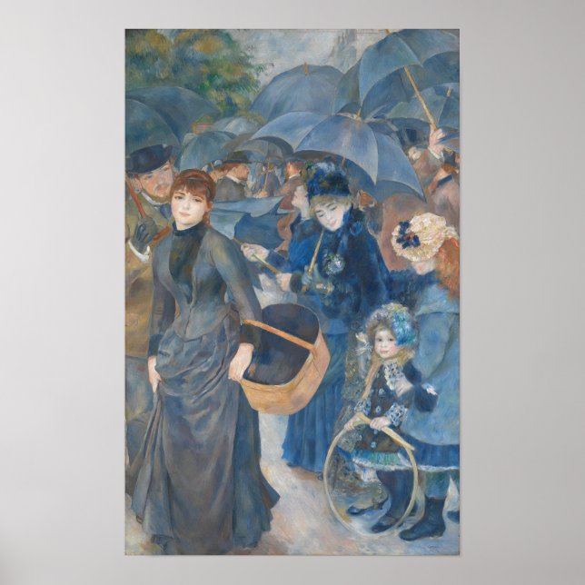 Póster Los paraguas de Pierre-Auguste Renoir (1841-1919) (Frente)