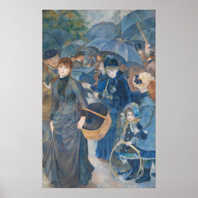 Póster Los paraguas de Pierre-Auguste Renoir (1881-86) (Frente)