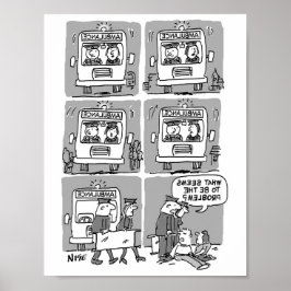 Póster Los paramédicos asisten a un accidente. Divertido