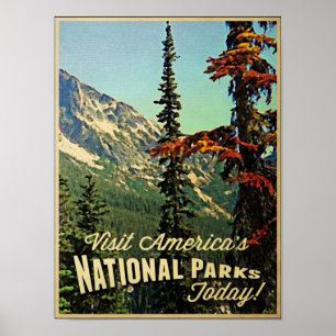 Póster Los parques nacionales de América