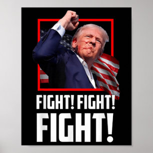 Póster Los partidarios de la lucha contra Donald Trump