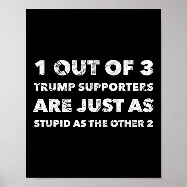 Póster Los partidarios de Trump que se oponen a la Trump  (Frente)