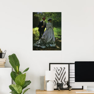 Póster Los paseantes (Los rollos) de Claude Monet