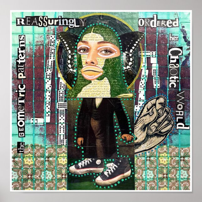 Póster Los patrones geométricos de Natalie Schorr (Frente)