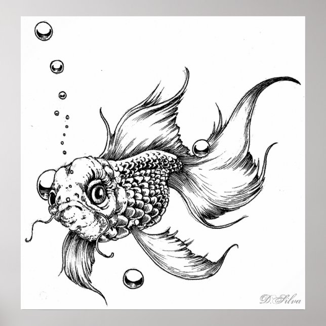 Póster Los peces de lucha (Frente)