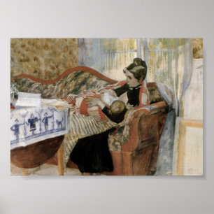 Póster Los pensamientos de una madre del bebé de la