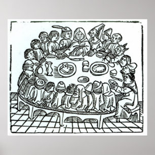 Póster Los peregrinos de Cantorbery