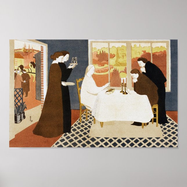 Póster Los peregrinos de Emmaus, Maurice Denis (Frente)