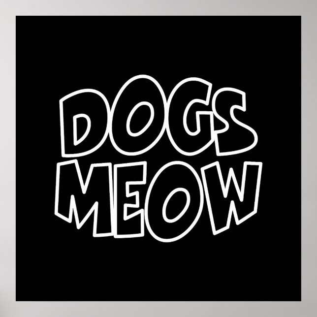 Póster Los Perros Maúllan (Frente)