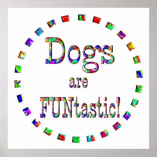 Póster Los perros son FUNtastic (Frente)