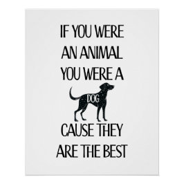Póster Los perros son los mejores. Descarga instantánea/P