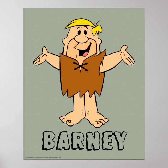 Póster Los Picapiedra | Barney Rubble (Frente)