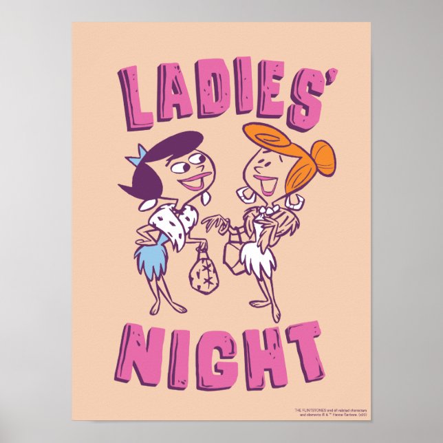 Póster Los Picapiedra | Betty & Wilma - Noche de damas (Frente)