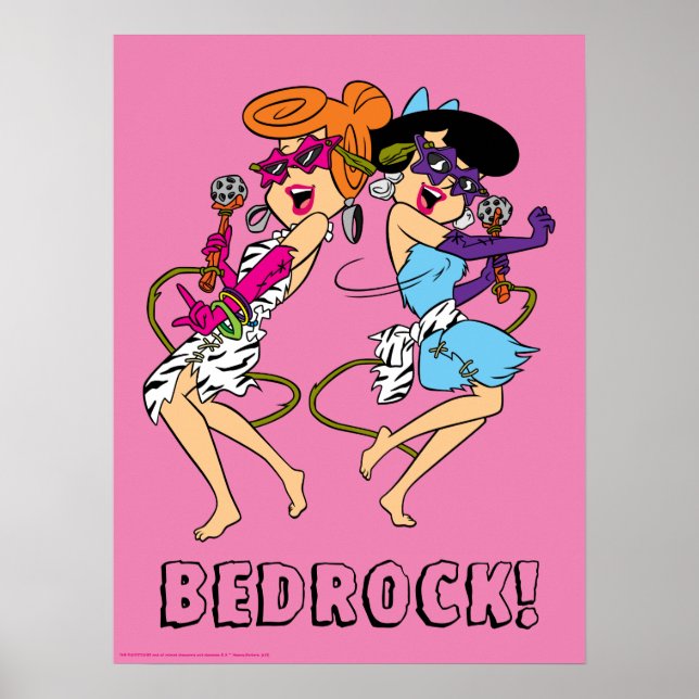 Póster Los Picapiedra | Estrellas Wilma & Betty Rock (Frente)