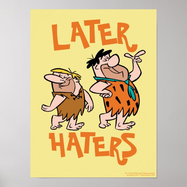 Póster Los Picapiedra | Fred y Barney - Más tarde (Frente)
