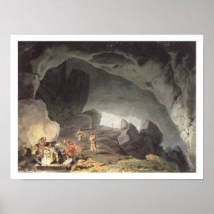 Póster Los picos agujerean, Derbyshire (el grabado del