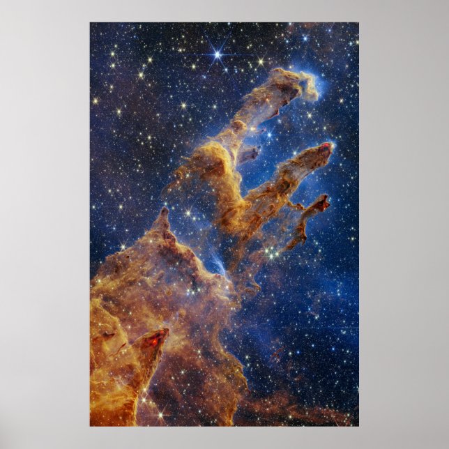 Póster Los pilares de la creación | NIRCam | JWST (Frente)