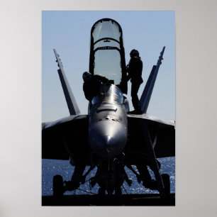 Póster Los pilotos conducen una inspección prevuela