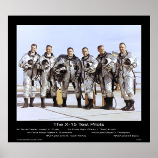 Póster Los pilotos de prueba X-15 - NASA