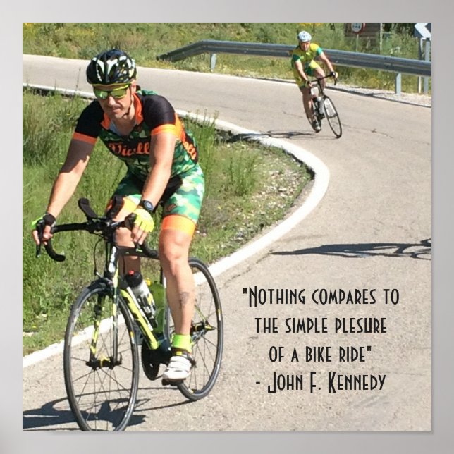 Póster Los placeres de una bicicleta (Frente)