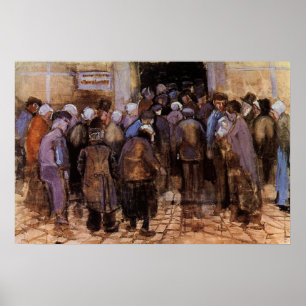 Póster Los pobres y el dinero de Vincent van Gogh