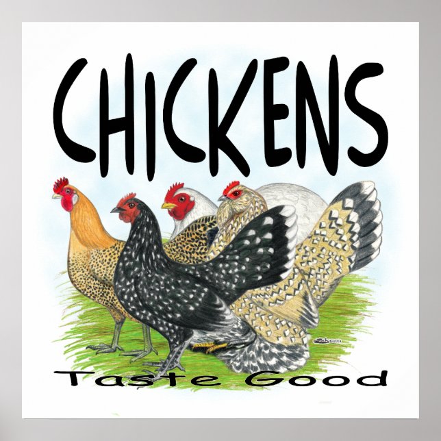 Póster ¡Los Pollos Gustan Bien! (Frente)
