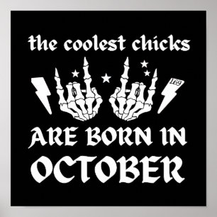 PÓSTER LOS POLLOS MÁS FRÍOS NACEN EN OCTUBRE.
