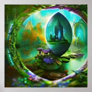 Póster Los portales dentro del portal de los jardines