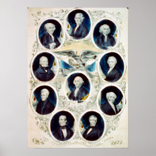 Póster Los Presidentes de los Estados Unidos - 1842
