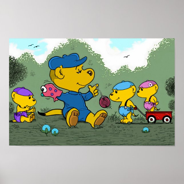 Póster Los primos pequeños de Ferald (Frente)