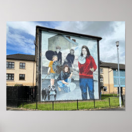 Póster Los problemas de Derry/Londonderry Northern Irelan