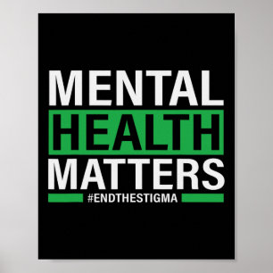 Póster Los Problemas De Salud Mental Ponen Fin Al Estigma
