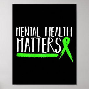 Póster Los Problemas De Salud Mental Se Regalo Por La Sal