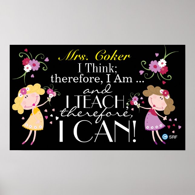 Póster Los profesores de citas pueden hacer lo que enseña (Frente)