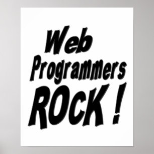 Póster ¡Los programadores de la Web Rock! Poster