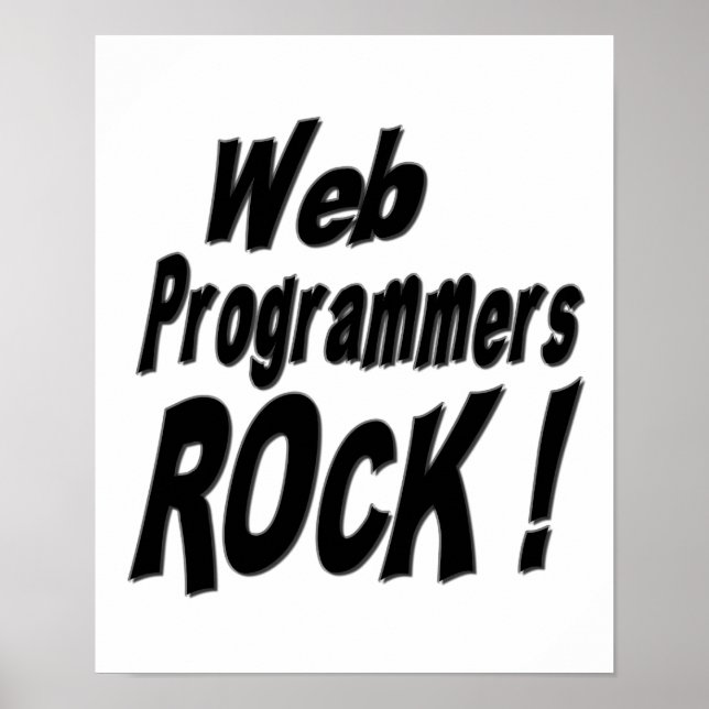 Póster ¡Los programadores de la Web Rock! Poster (Frente)