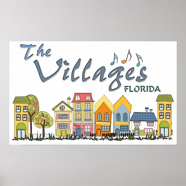 Póster Los pueblos florida poster comunitario (Frente)