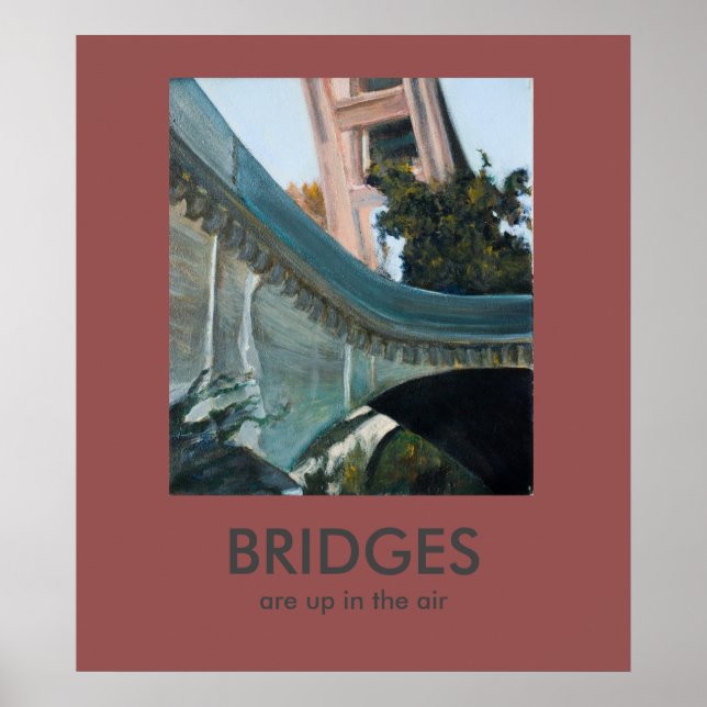 Póster Los puentes están arriba en el Poster de Demotivac (Frente)