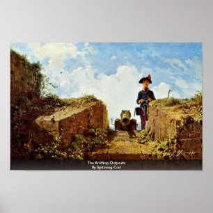 Póster Los puestos avanzados que hacen punto de Spitzweg