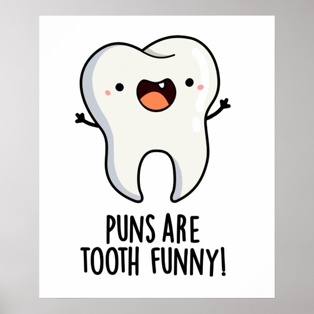 Póster Los Puntajes Son Dientes Divertidos Pun Dental (Frente)