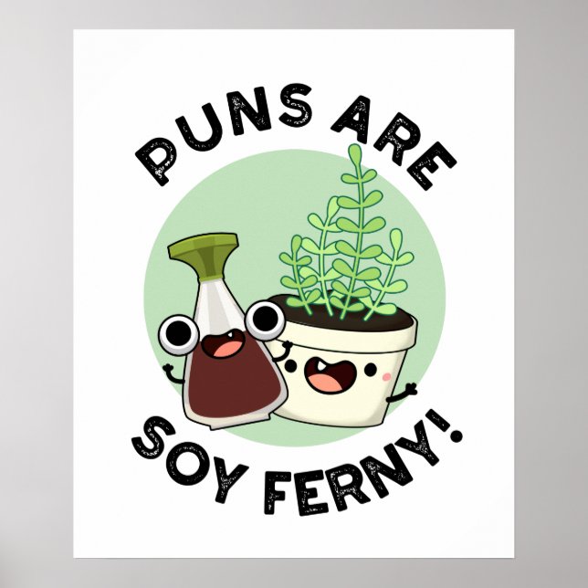 Póster Los puntitos son la soja Ferny la salsa de soja di (Frente)