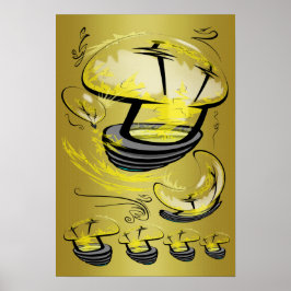 Póster Los puntos de cierre luminoso