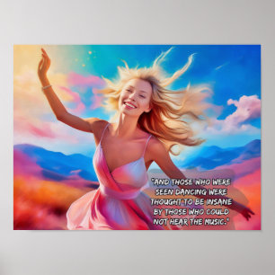 Póster Los que fueron vistos bailando - cita musical