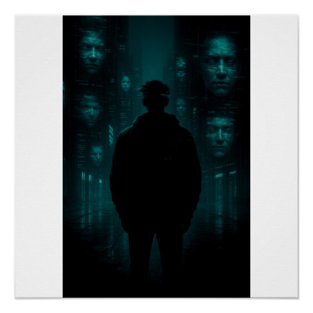 Póster Los que te están vigilando ahora (Anverso)