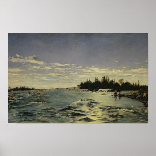 Póster Los rápidos del río Saint Marys (1868)
