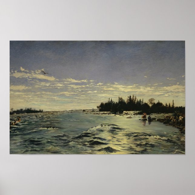 Póster Los rápidos del río Saint Marys (1868) (Frente)