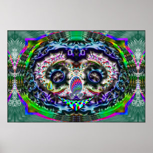 Póster Los rasgones de un poster del payaso