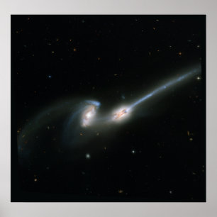 Póster Los ratones (NGC 4676) - galaxias que chocan