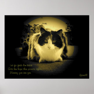 Póster Los ratones son divertidos Peep Hole Kitty Haiku